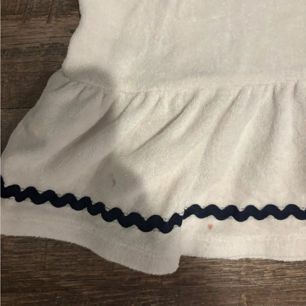 Janie and Jack Swim Cover Up French Terry Ruffle Ric Rac Beach Pool Toddler Girl